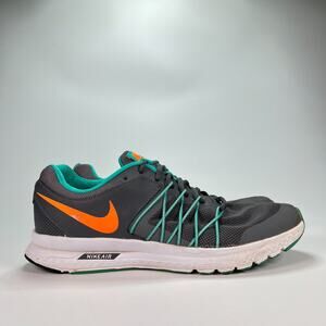 Nike Air Relentless 6 Grey Orange Low Top Running Shoes 843836-002 Men's Size 8